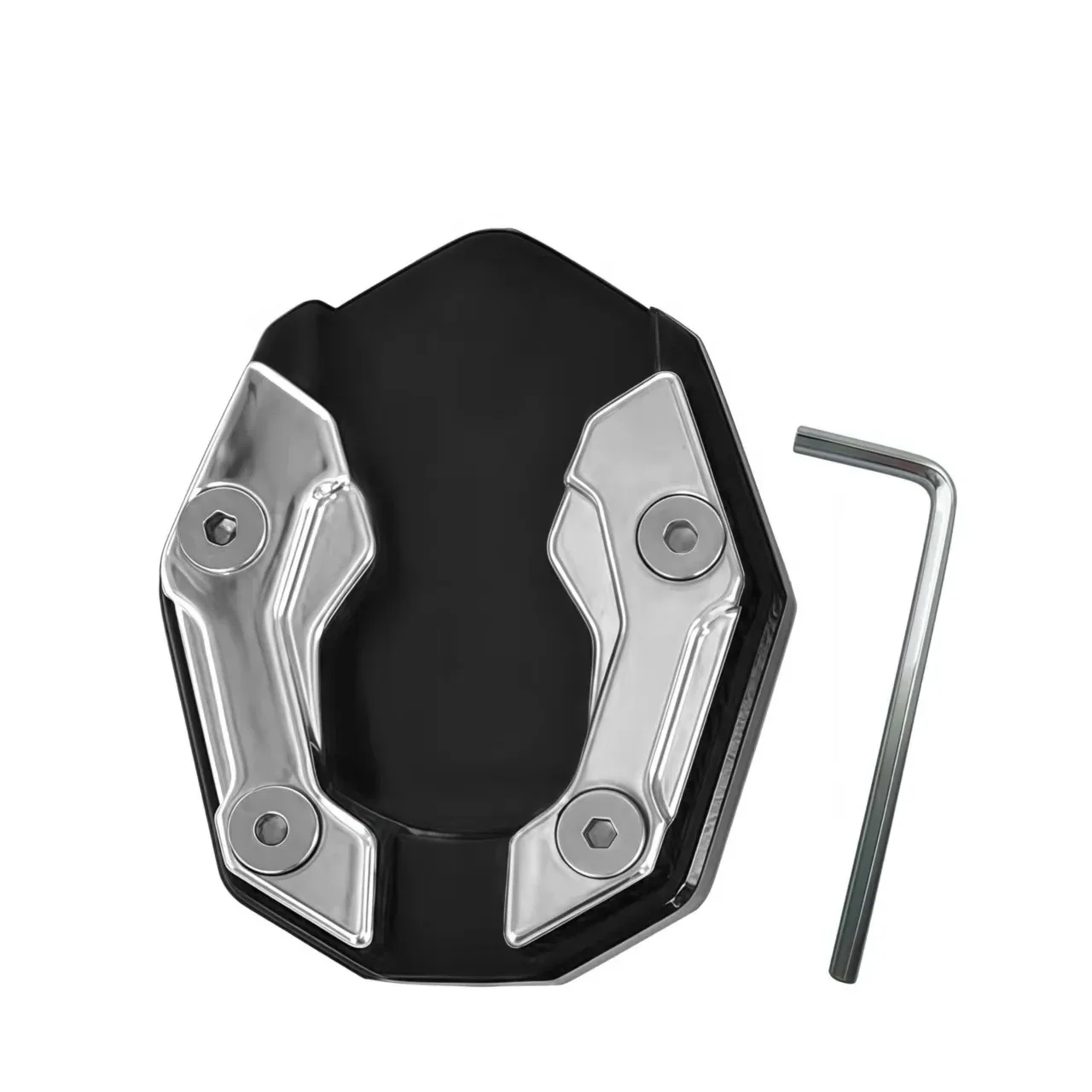 Roller-Motorrad-Zubehör Verlängerungs-Fußplatte Stützplatte Aluminiumlegierung Motorrad-Seitenständer-Verlängerung