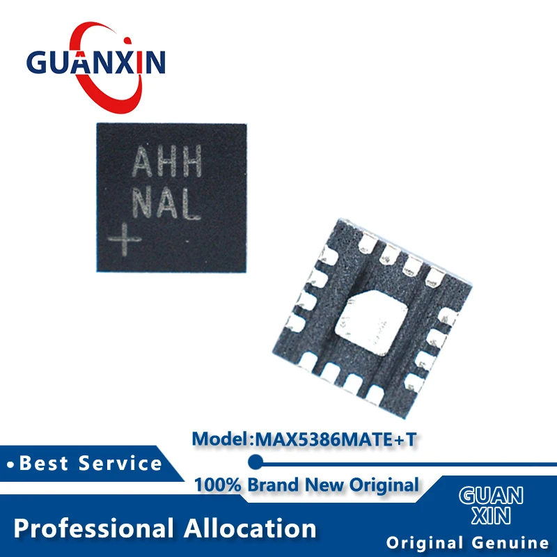 5 pièces 100% neuves MAX5386MATE+T MAX5386MATE TQFN-16 Marquage AHH MAX5386