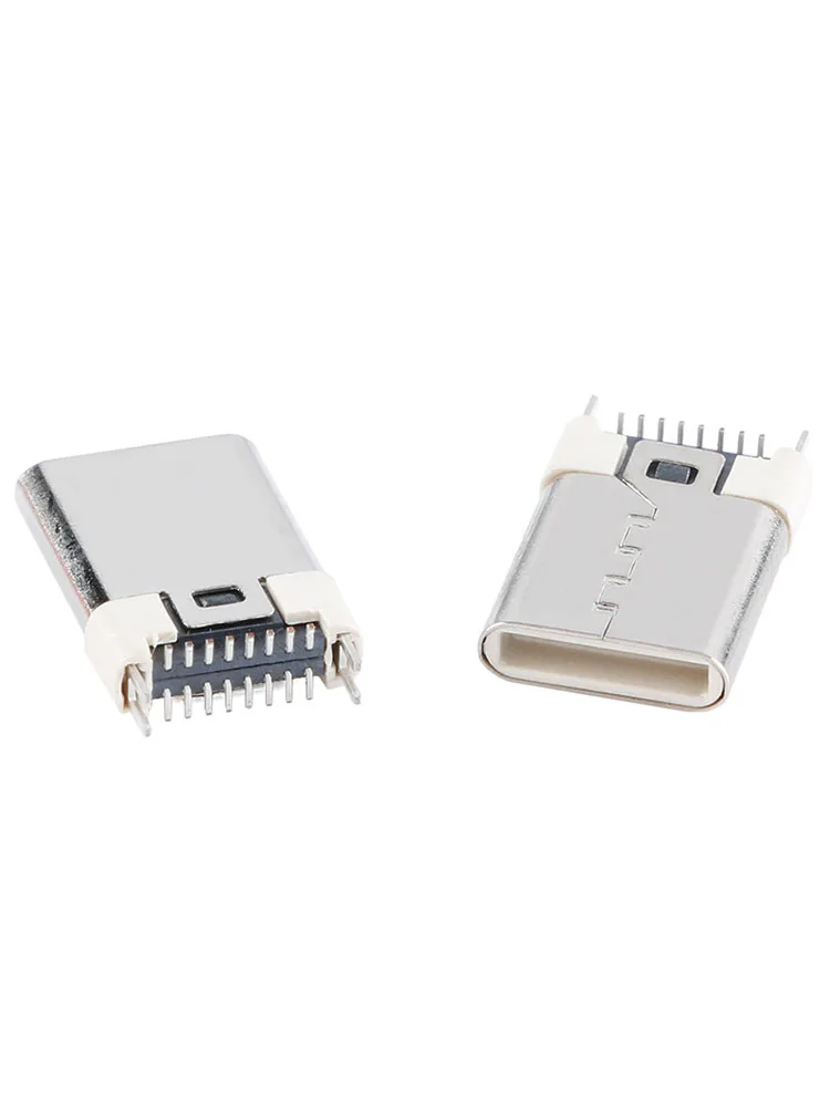 5 szt. 16-pinowe złącze USB typ-C 180 stopni pionowe złącze SMD męskie złącze wtykowe 16P Micro Jack gniazdo Port ładowania — zdjęcie 2