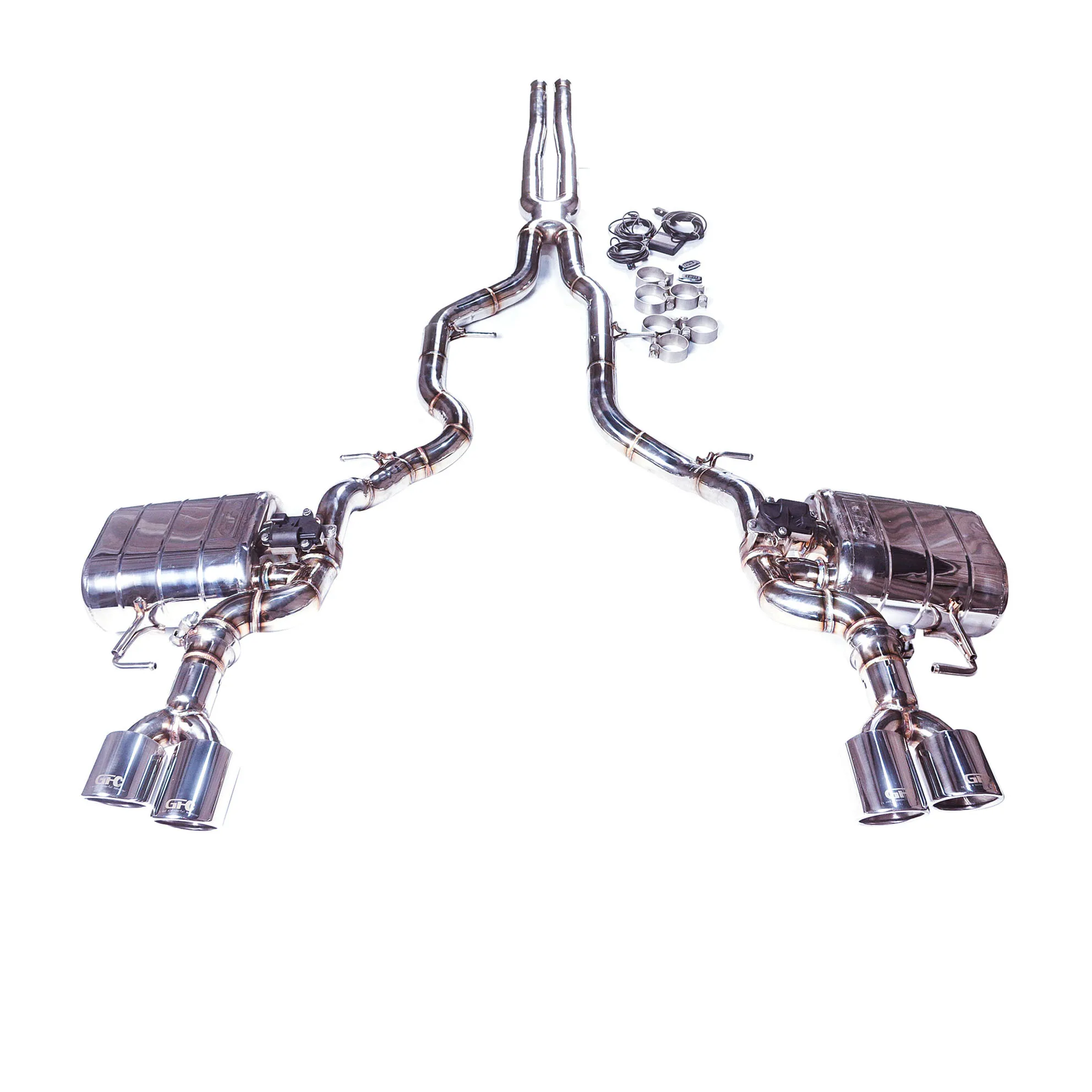 

[Custom product] Suitable for 2021 Land Rover VELAR 3.0T 304 stainless steel Catback exhaust system muffler with valve