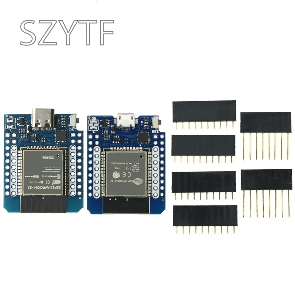 D1 MINI ESP8266 ESP32 ESP-32S WIFI Bluetooth-compatible CP2104 CH9102 Development Board Module For Wemos Arduino With Pins