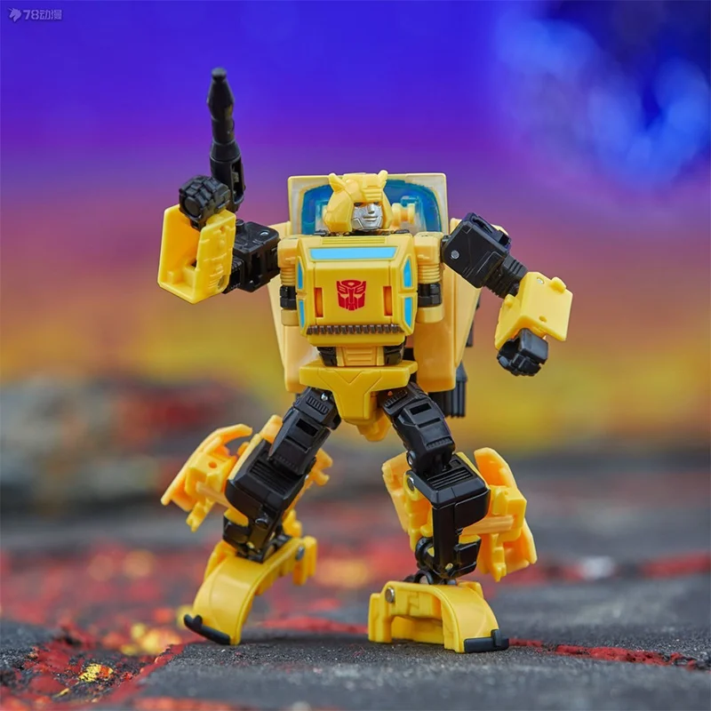 Hasbro transformadores legado origem unida bumblebee 12cm classe de luxo anime figura de ação original modelo brinquedo presente coleção