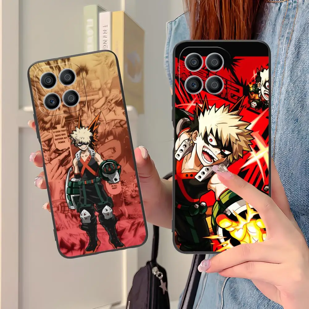 

My Hero Academia Bakugo Phone Case for Honor 90 80 70 60 50 30 20 10 9 8 7 Pro S SE Lite 5G Colour Printing Protective Luxury