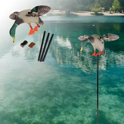 Electric Flying Duck Decoy Outdoor Garden Remote Control Motion Wing Duck Decoys Realistic Full Body 3D Flyer Deck Hunting Prop