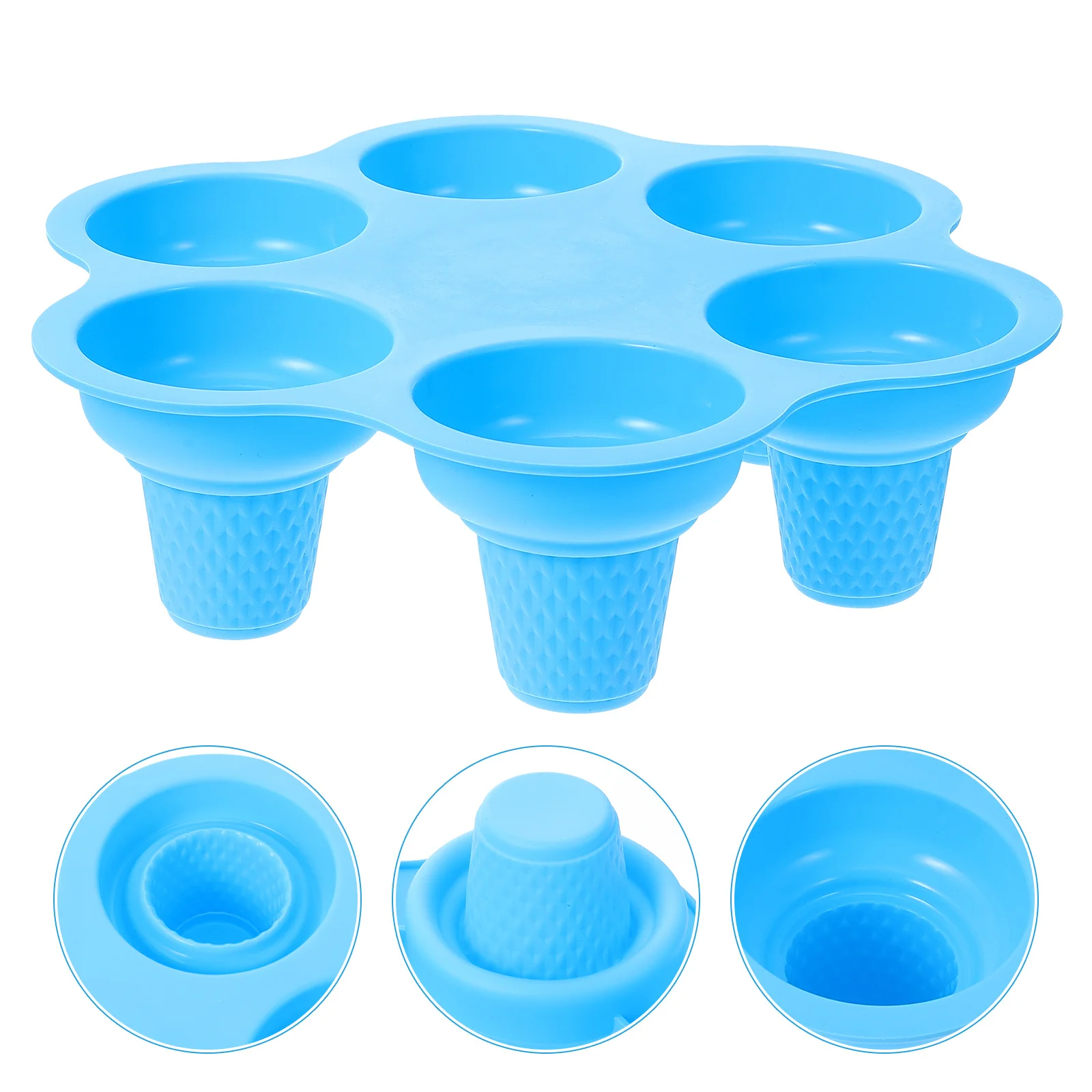 

Silicone Ice Cream Mold 6-Hole Diy Making Tool For Homemade Freeze Kitchen Gadget Summer Treats Household Ice Mold