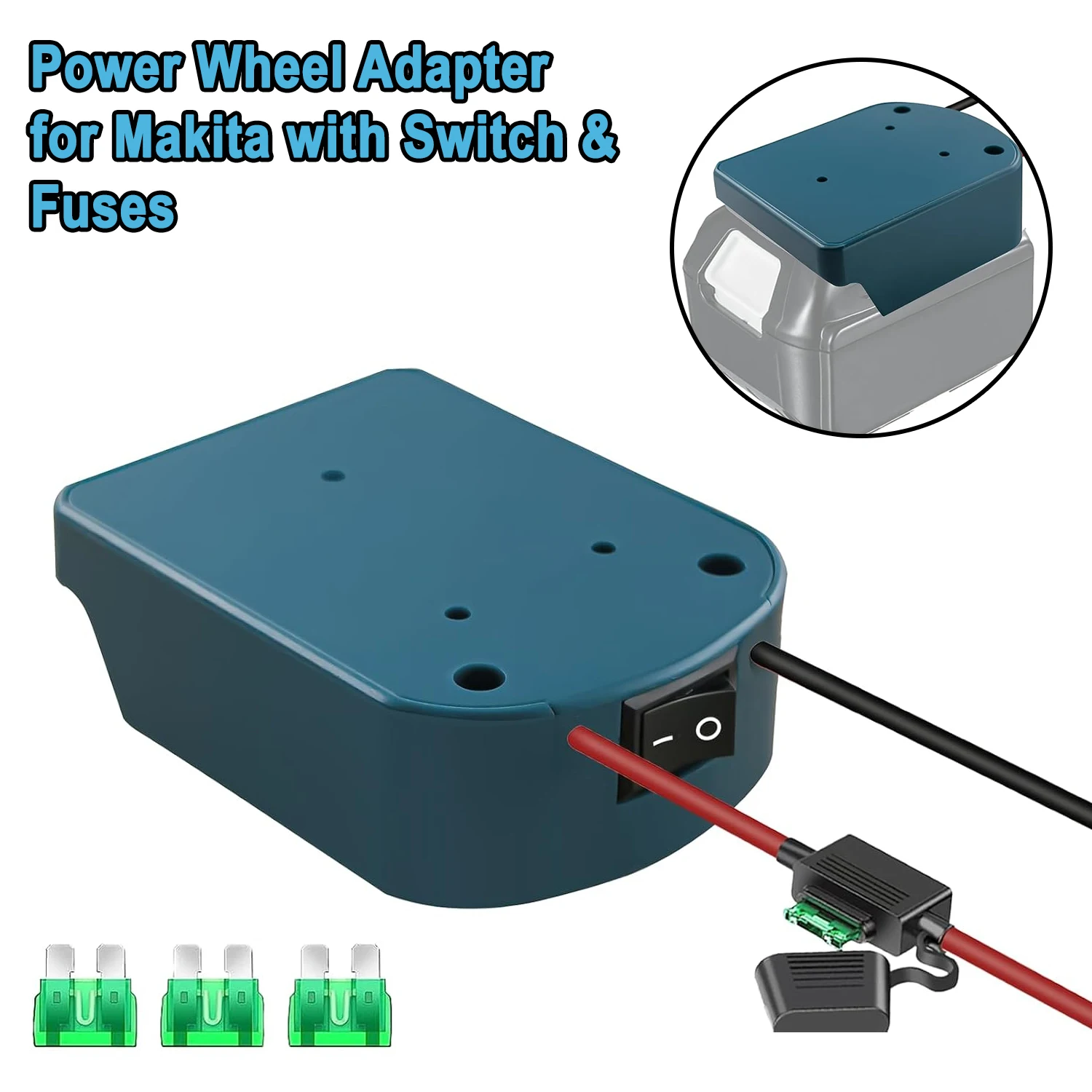 External Battery Adapter Converter for Makita 14 V/18 V Battery DIY Power Tool Box Mod Plug Accessories Kit Electric Extension