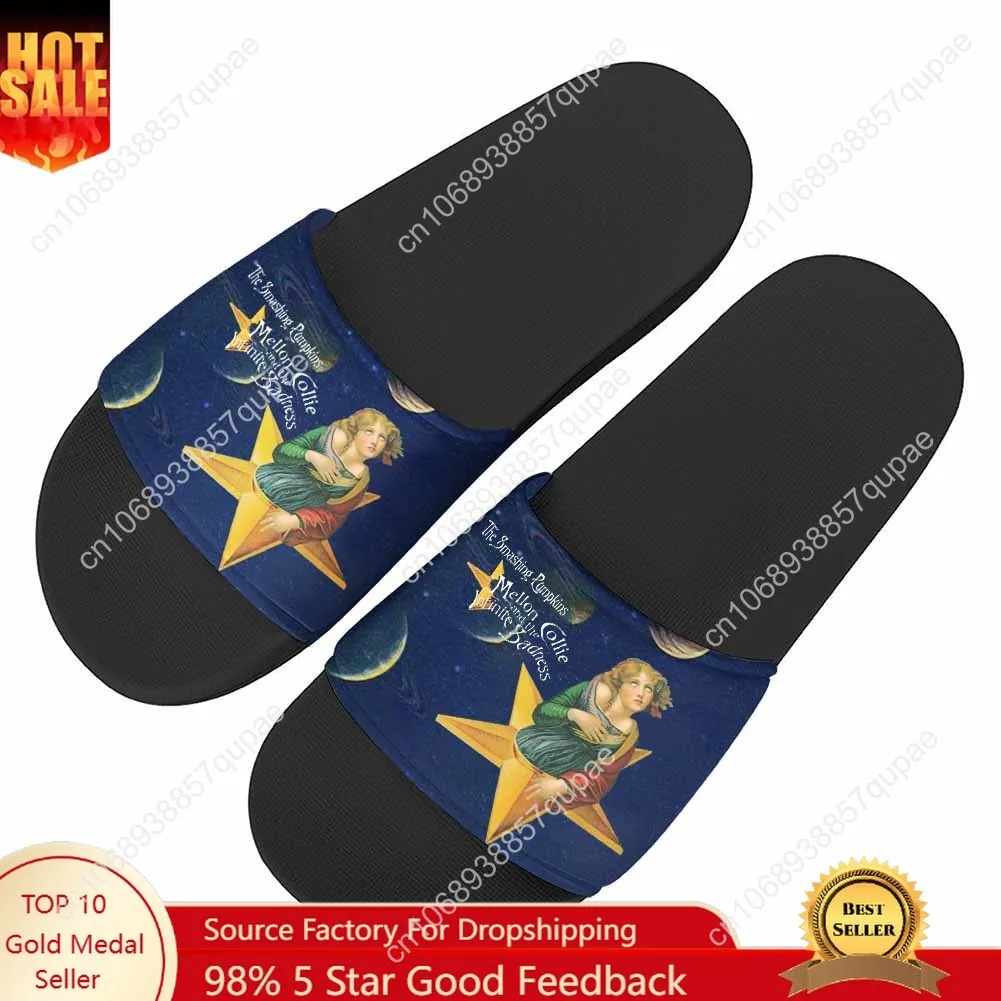 The Smashing Pumpkins Rock Band Slippers Home Water Shoes Men Women Teenagers Beach Pool Sandals Fashion Custom Summer Slipper