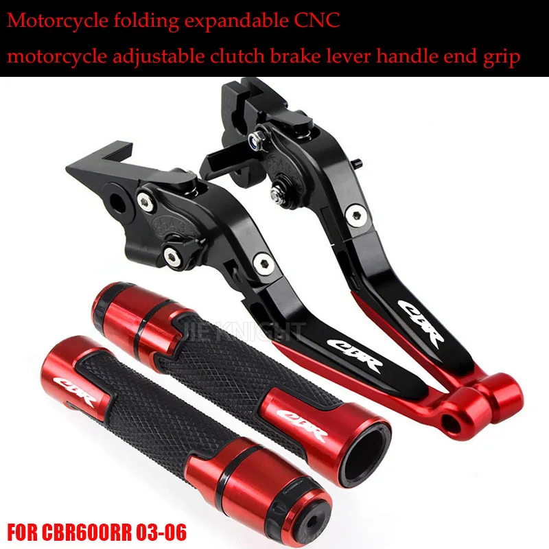 

Motorcycle Folding Extendable CNC Moto Adjustable Clutch Brake Levers Handbar End Grips For CBR CBR600RR 03-06 CBR954RR 02-03