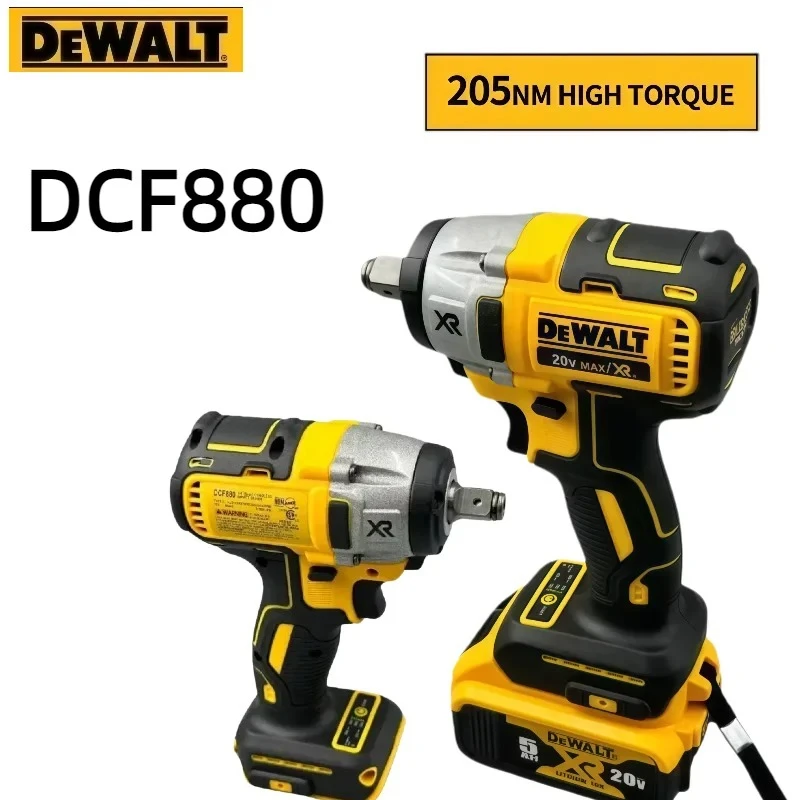 مفتاح ربط كهربائي لاسلكي من ديوالت DCF880، مفتاح ربط بدون فرش، إطار قابل للفصل 205N · M أداة تفكيك قوية عالية السرعة