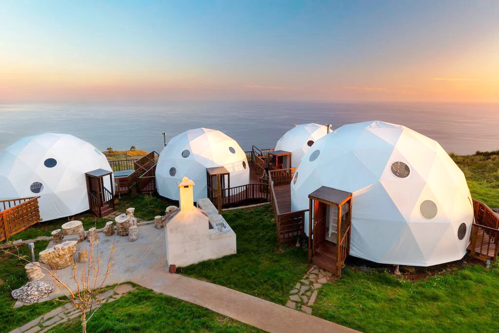 Price Luxury Custom Event Outdoor Transparent Window Prefabricated Geodesic Dome Kit Tent