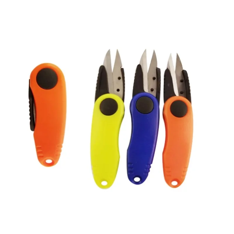 Multifuctional Scissor 7.5*3.1cm Stainless Steel Fish Use Scissors Foldable Clipper Fishing Scissor Fishing Tackle