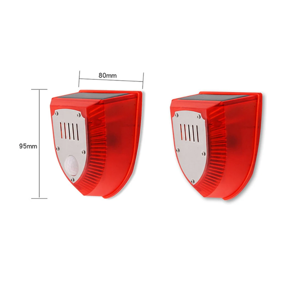 Detector de alarme infravermelho solar, anti-roubo fazenda animal repelente, carregamento solar, DC Plug, luz de som alto, família