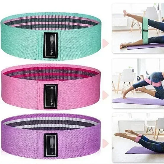 1/3pcs Yoga Pilates Elastic Resistance Bands Hip Circle Expander for Home Gym Workout Training