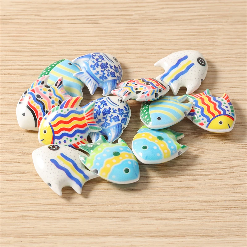 5 Stück 20 x 17 mm niedliche lose Fisch-Abstandsperlen für die Schmuckherstellung, DIY-Armbänder, Halsketten, Ohrringe, handgefertigtes Kunsthandwerk, Zubehör – Detail 11