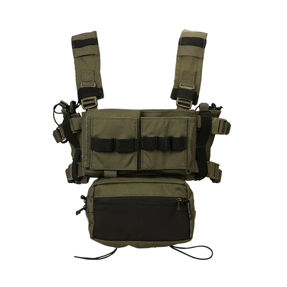 Emersongear-戦術的なmk3チェストリグベスト,モジュラー戦闘,プレート