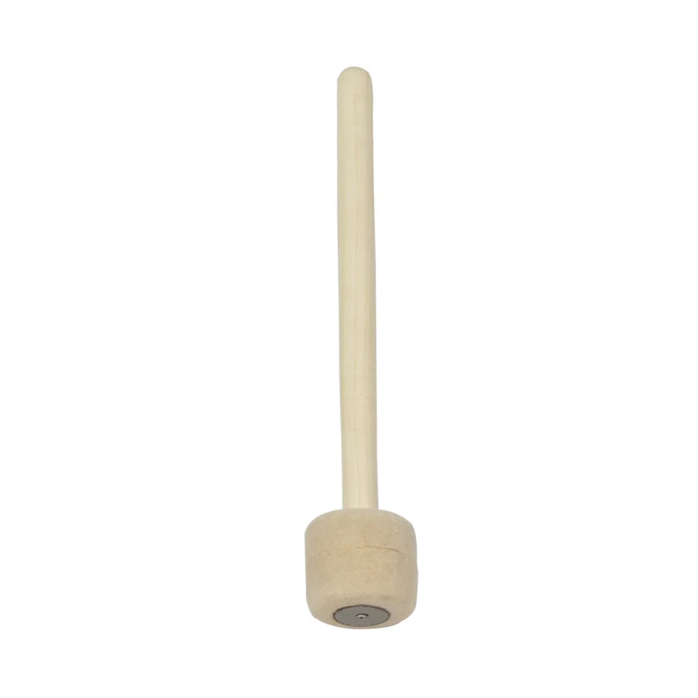 

Snare Drum Beater with Wooden Handle and Wool Felt End Traditional Sound Sturdy Drumstick for Music Instrument Players