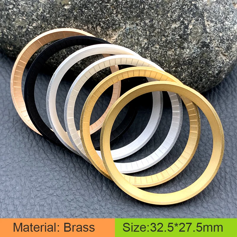 32.5*27.5mm Brass Watch Chapter Ring Fits New Prospex Turtle 200M SRP773 SRP775 Samurai SRPB55/SRPB99 The New Variants Using