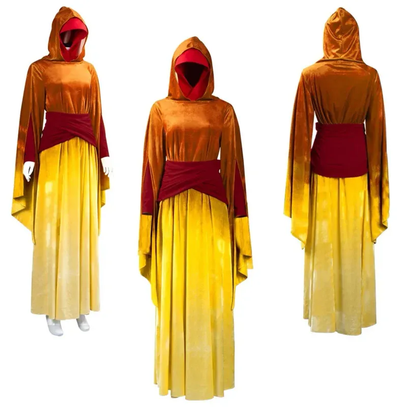 Ss13pisode i-a menace fantasma padme naberrie amidala cosplay traje vestido de empregada roupas halloween carnaval terno