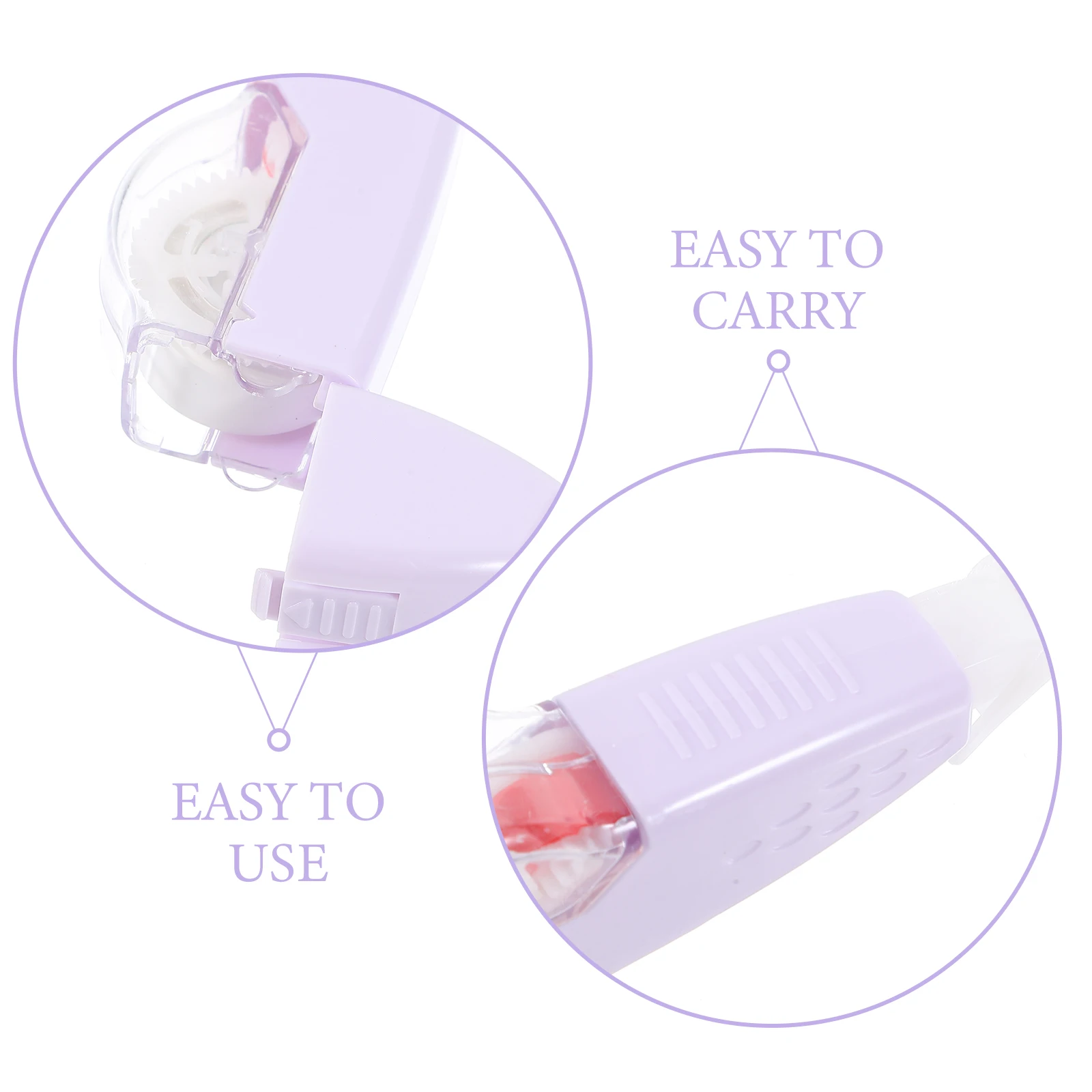 

4pcs Portable Correction Smooth Writing For Office Study Household Adhesive Tape Roller Small Correction Tapes Students