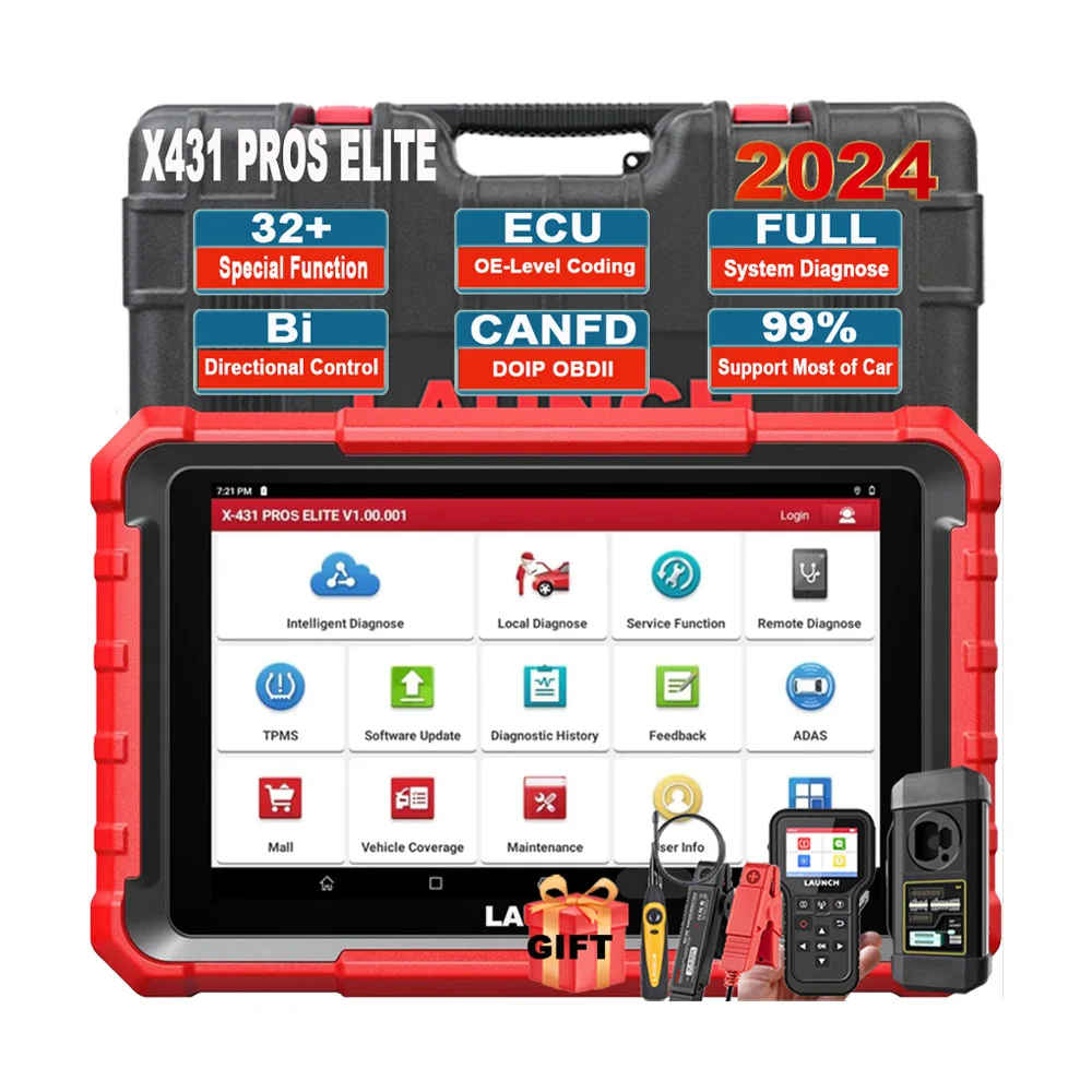 

LAUNCH X431 PROS ELITE X-431 PRO Multi-Functional Vehicle Diagnostic Analyzer 12v Truck Car Diagnostic Tools