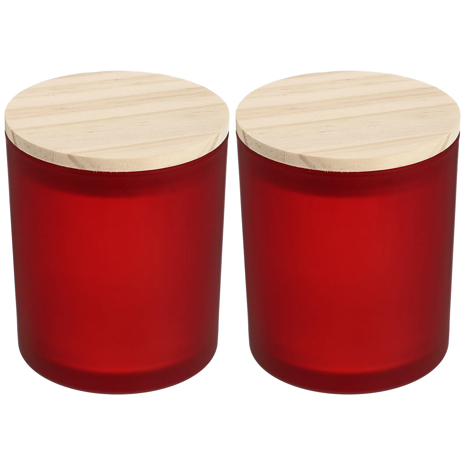 2Pcs Premium Glass Pine Cups Simple Elegant Holder Cup for Aromatherapy Candles DIY Projects Portable