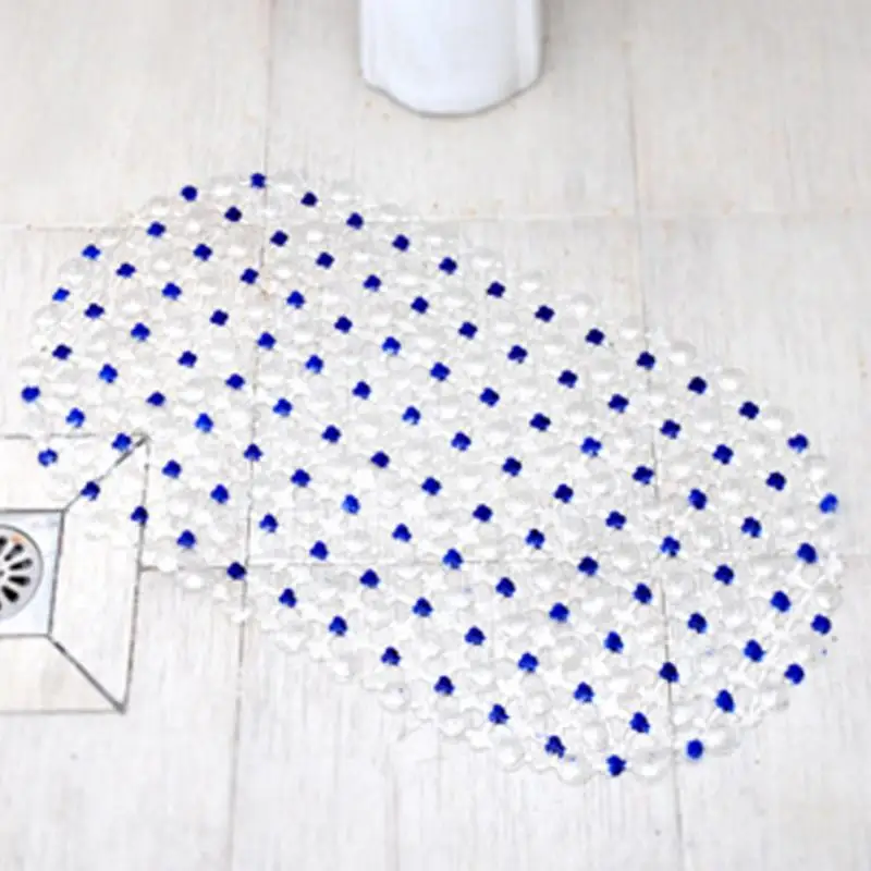 PVC Anti-skid Bath Mats Rectangle Soft Shower Bathroom Massage Mat 1PC Suction Cup Non-slip Bathtub Carpet Large Size