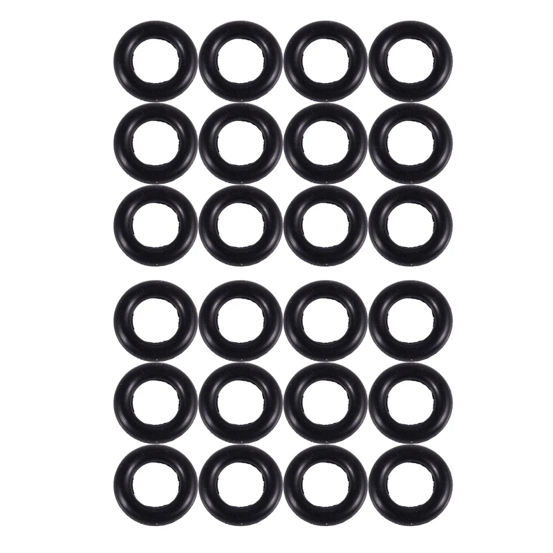 Black 9Mm X 2.0Mm Rubber Seals Oil Seal O Rings 24 PCS