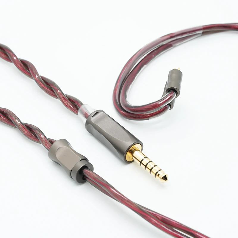 IvipQ-311IEM Red Copper Shielding Layer / Single Crystal Copper, Supports 2pin/MMCX/Dual 3.5mm IE900 Interfaces, KZ-QDC