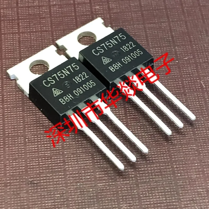 5PCS  CS75N75  TO-220 75V 75A  Brand New In Stock, Can Be Purchased Directly From Shenzhen Huayi Electronics