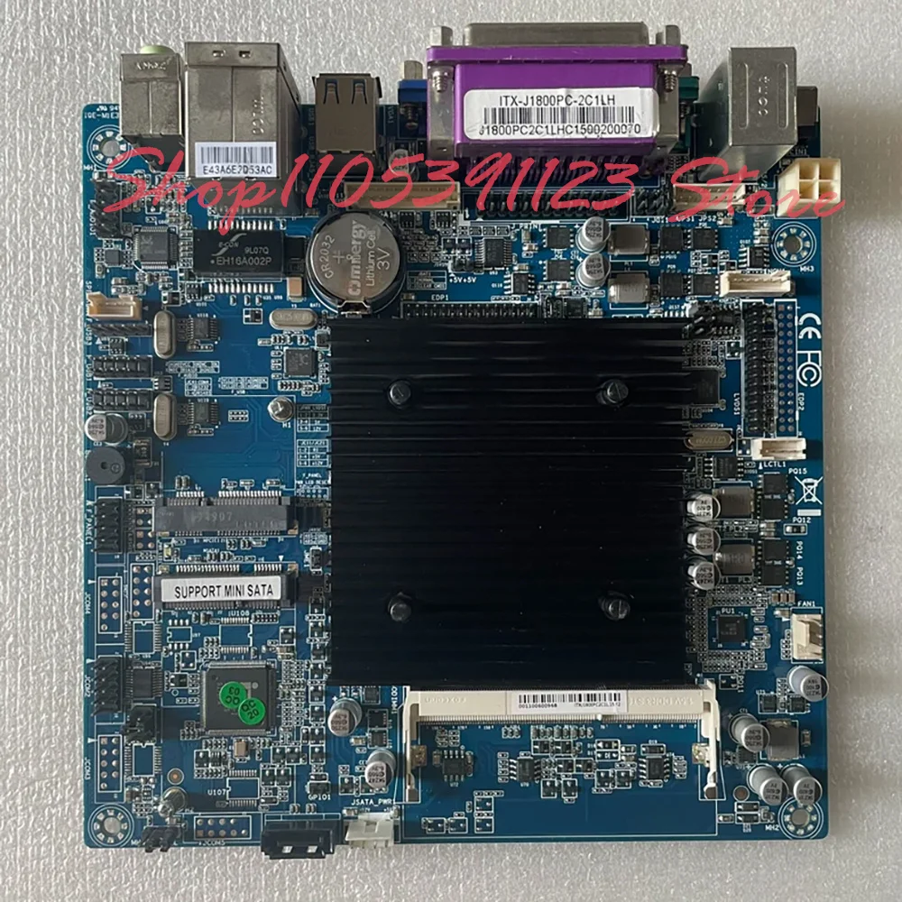 

DDR3 17*17cm Industrial Control Cash Register Motherboard ITX-J1800PC-2C1LH