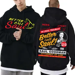 Sudadera con capucha gráfica de programa de televisión Fan Breaking Bad para hombre, Jersey holgado con Logo Better Call Saul, sudaderas con capucha para hombre y mujer, ropa informal fresca de tendencia