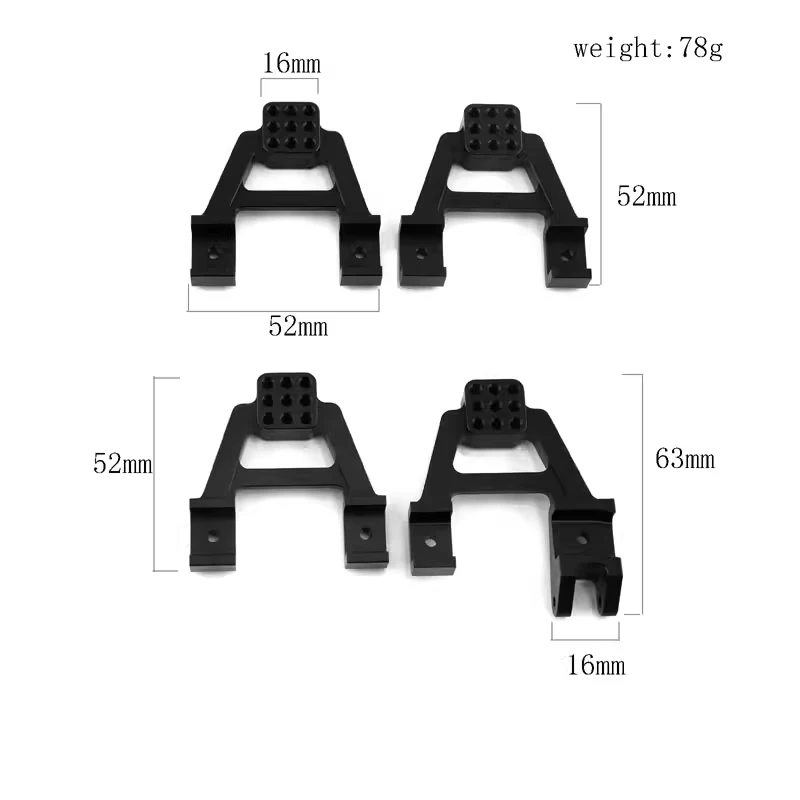 64 X Rhinoceros X2 Lion Upgraded Metal 7075 Anti Push Rod Suspension Bracket Accessories CROSSRC EMO