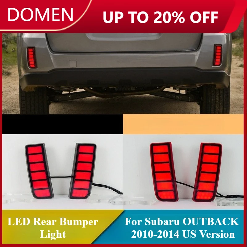 

Для Subaru OUTBACK 2010 2011 2012 2013 2014 Американская версия светодиодный задний бампер 12 В DRL задний противотуманный фонарь динамический указатель поворота дневного света