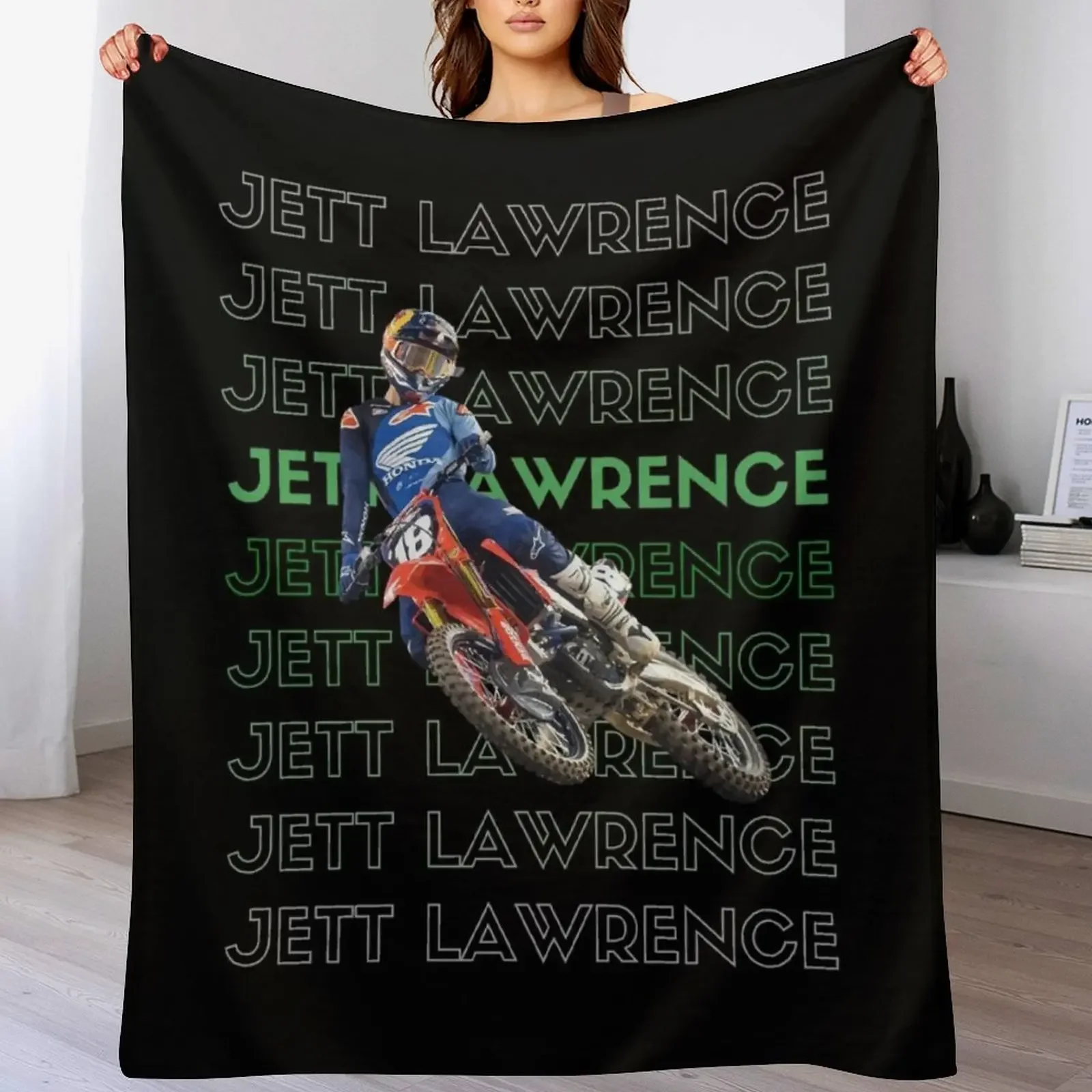 Jett Lawrence Classic Sticker Throw Blanket Extra Large Throw Summer Beddings Blankets