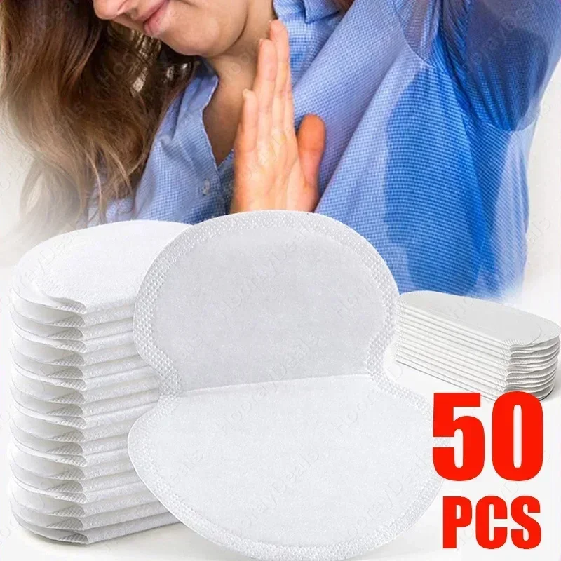 

10/50PCS White Underarm Pads Dress Clothing Perspiration Deodorant Pads Armpit Care Sweat Absorbent Pads Deodorant for Men