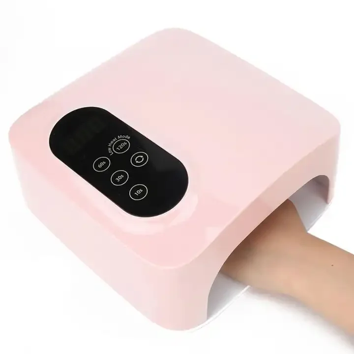 72W Custom UV LED Nail Lamp LCD Display Nail Dryer 4 Timer Setting Gel Polish Curing Light For Home Salon Use