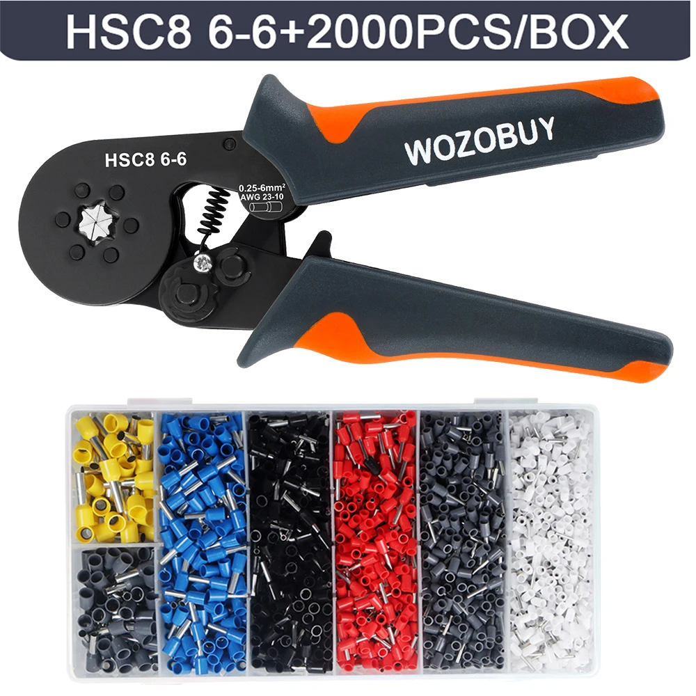 Ferrule Crimpen Werkzeug HSC8 6-4/6-6 Elektrische Crimper Zange Für Draht Ende Crimp Rohr Terminals Elektrische Schaltung Reparatur