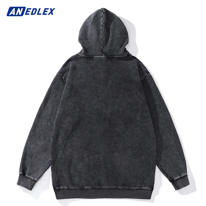 2023 Autumn Winter Funny Rodman Print Streetwear Men Pullover Oversized Hip-Hop Vintage Hooded Harajuku Cotton Loose Tops Black