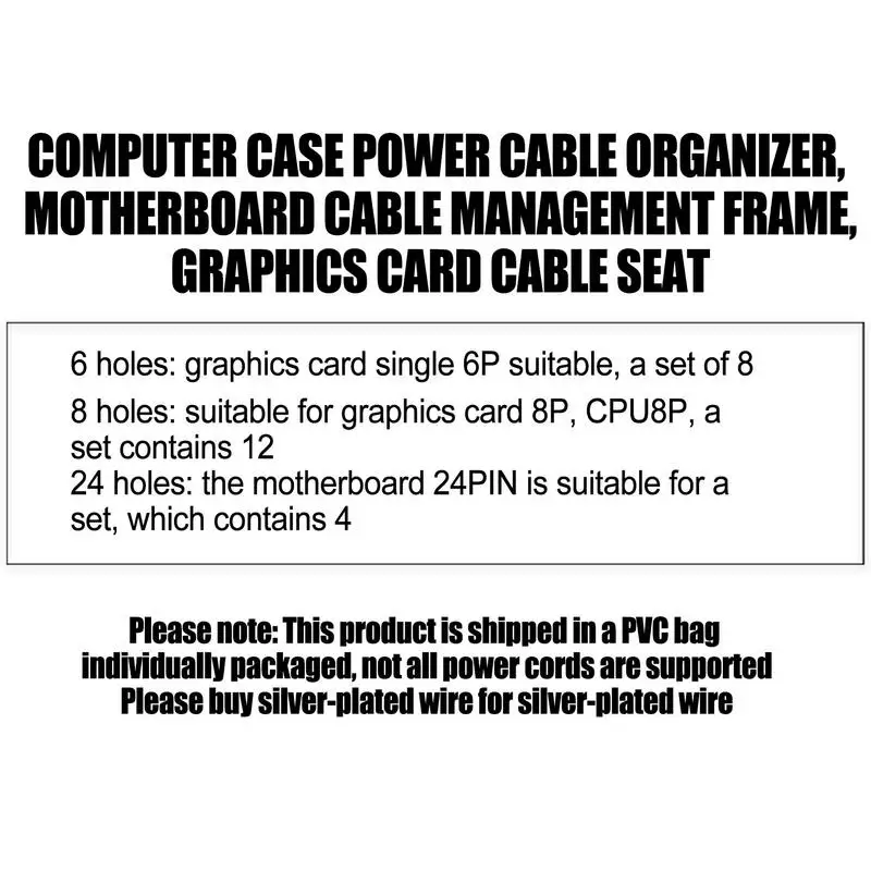 1 Set Cable Comb Clamp Cables Clip Organizer Computer Wire Management Clip Sleeved Cable Manager Electronics Accessories