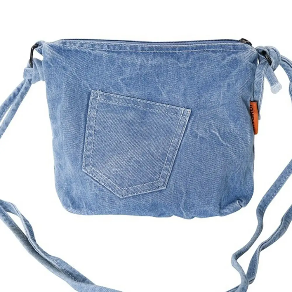 

Casual Y2K Denim Canvas Bag Street Style Large Capacity Vintage Handbag Shopping Bag Solid Color Solid Crossbody Bag Travel
