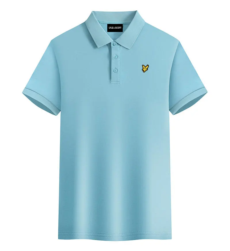 2025 Summer Brand Top Short sleeve men's women's  Cotton LYLE T-shirt polo Eagle Logo Embroidery Leisure Business Sports dress - Image 3