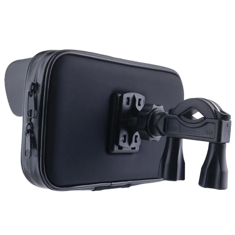 ผู้ถือโทรศัพท์Handlebarมอเตอร์ไซด์โทรศัพท์กระเป๋ากระเป๋าSunvisor 360 องศาหมุนสําหรับโทรศัพท์ได้ถึง 6.5 นิ้ว