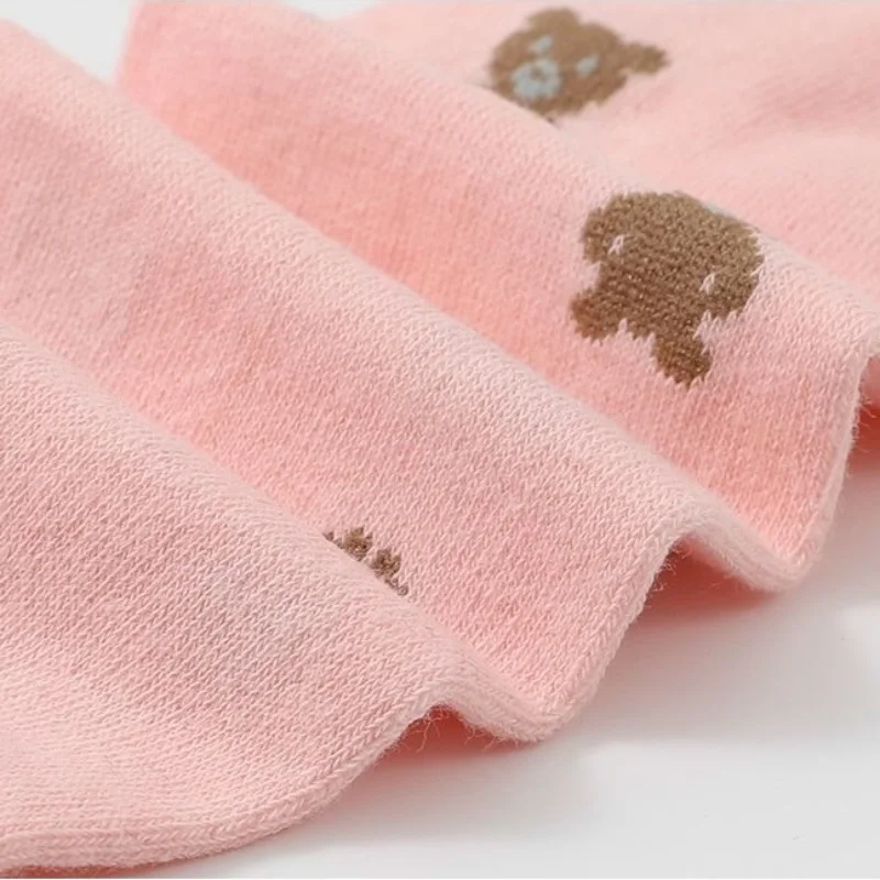 أطفال لطيف الدب الجوارب للطفل الفتيات ربيع الخريف متعدد الألوان محبوك طفل جوارب طويلة الأطفال نحيل جوارب ل 1-7 Y #6