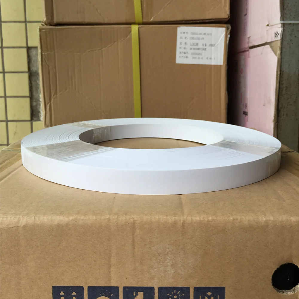 Machine Specific PVC Edge Banding Edgeband 100M x 22MM x 0.6MM For Furniture Kitchen Wardrobe Table Desk Board Custom