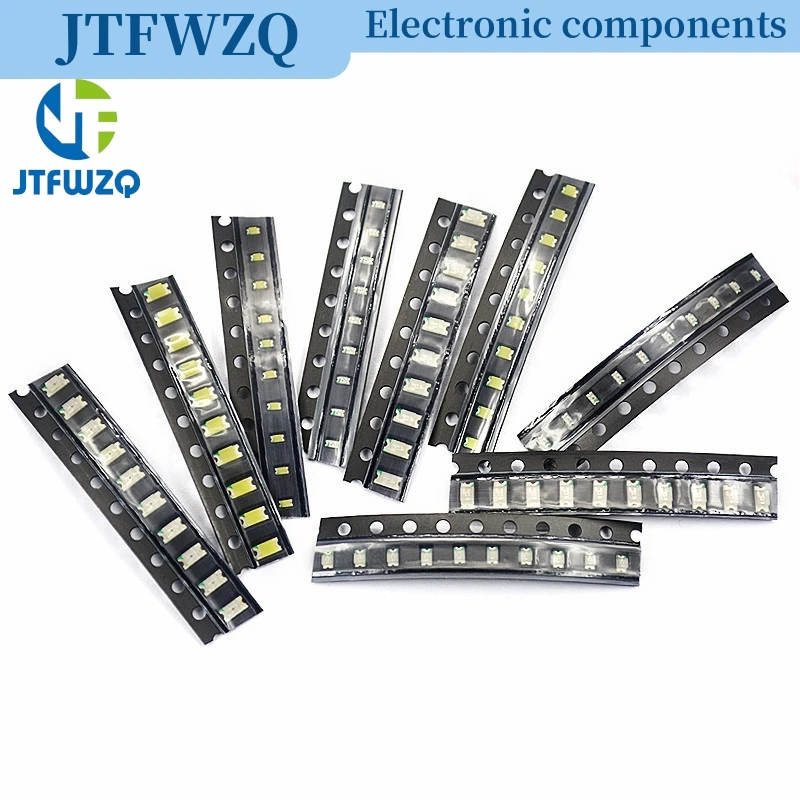 100pcs 0402 0603 0805 1206 smd led Red Yellow Green White Blue Orange light emitting diode Water Clear LED Light Diode Set