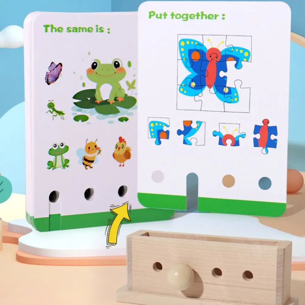 Montessori English Logic Key Puzzle Game Early Educational 3D Logic Key Thinking Training Matching Game Intelligence