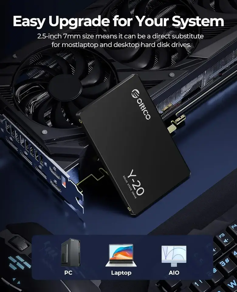 ORICO SATA III SSD 2.5” Internal Solid State Drive 3D NAND 512GB 1TB 2TB 4TB  UP to 550MB/s for Upgrade PC Laptop Desktops Y20 - 2