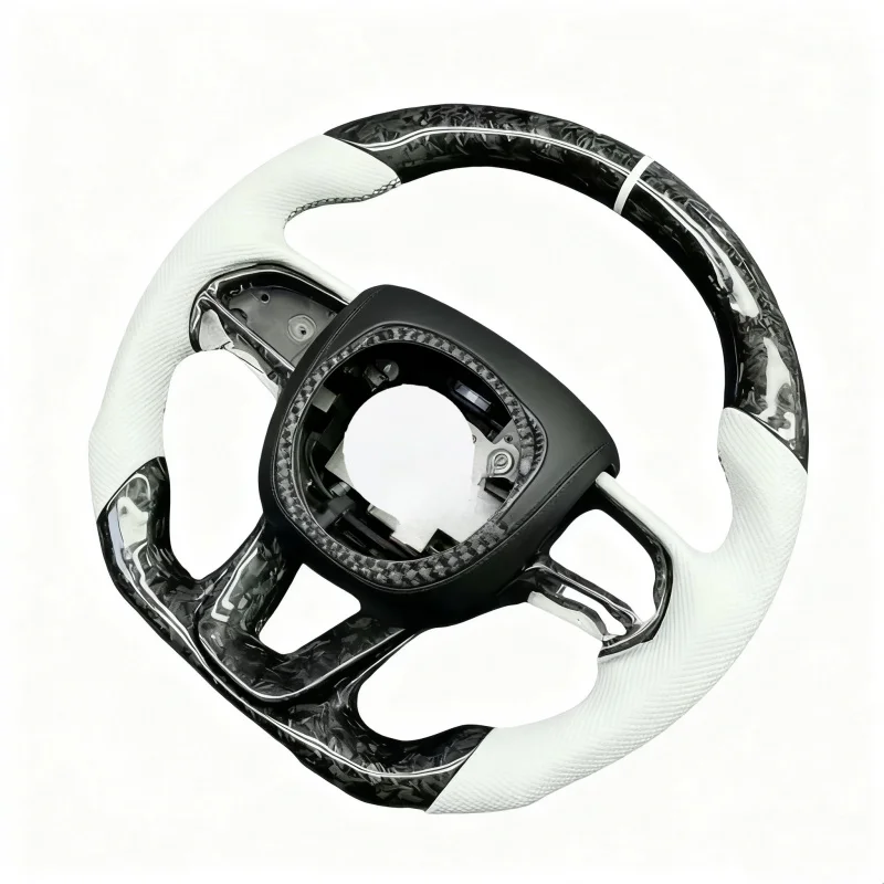 High Quality Carbon Fiber Perforated Leather Universal Sport Car Steering Wheel