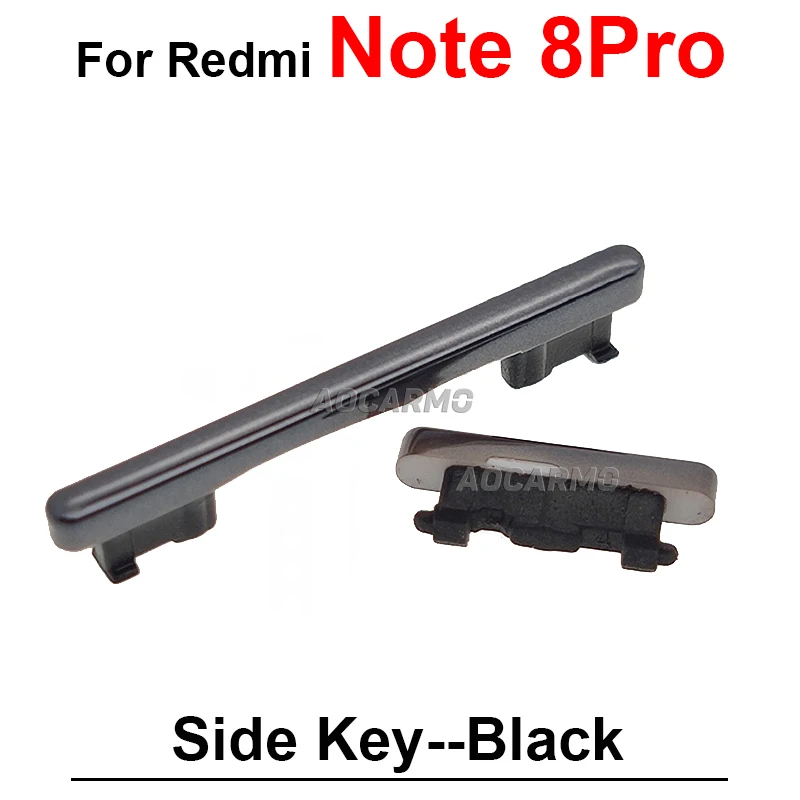 Side Keys Replacement Parts For Redmi Note 8 Pro 8T 8Pro Power On /Off Volume Buttons