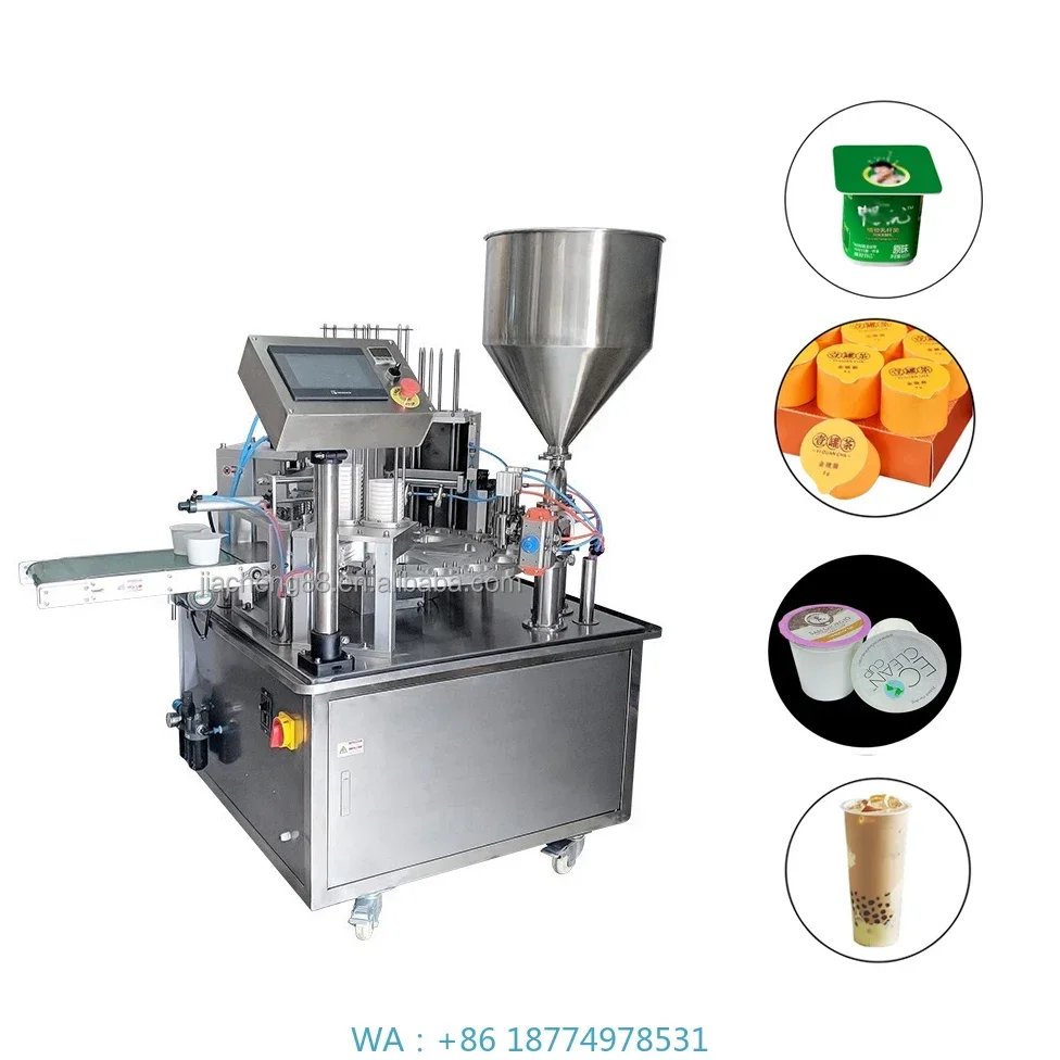 Sealing Machine for Jelly Milk Water Cup Tray SealerManual Boba Tea Cup Sealing Machine 4 Cup